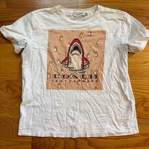 Coach leatherwear sharky shark t-shirt size large